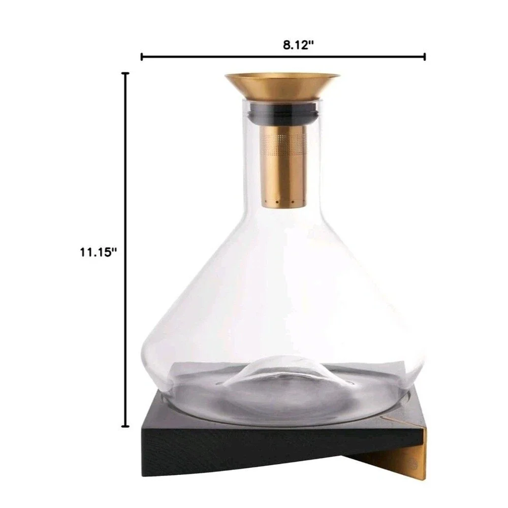 Rabbit Premium Wine Decanter with Sediment Strainer and Integrated Aerator